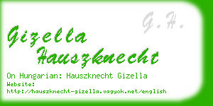 gizella hauszknecht business card